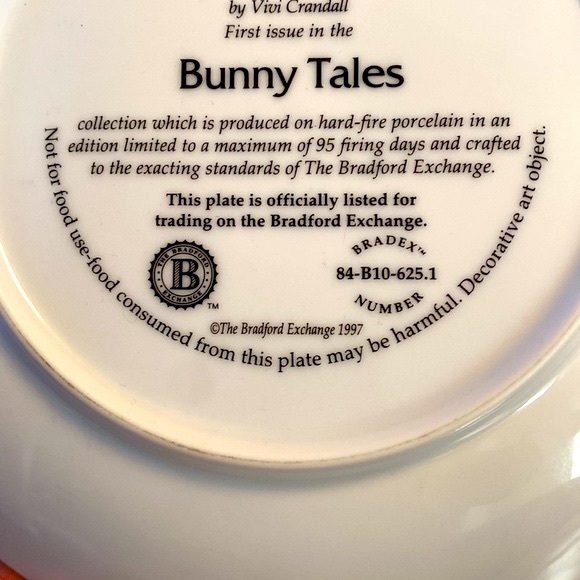 Vintage Limited Edition "Footloose" Bradford Exchange 1997 Porcelain Plate - Picture 4 of 4